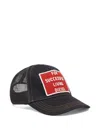 Diesel Embroidered Cap In Black