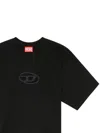 Diesel Embroidered D-logot-shirt In Black