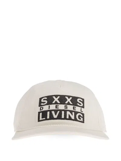 Diesel Embroidered-logo Cap In White