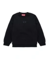 Diesel Felpa Girocollo Con Maxi Logo Oval D In Black