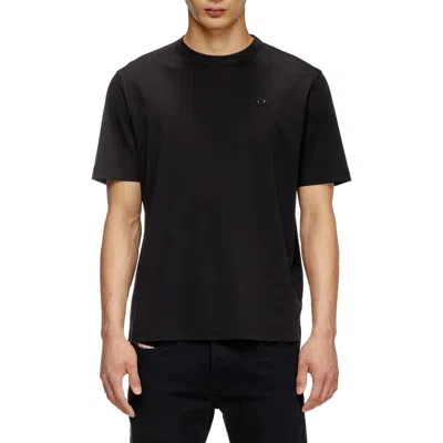Diesel ® Embroidered Logo T-shirt In Black
