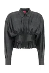 Diesel Camicia C-anbu In Misto Poliestere Stretch Ricamato  Donna