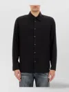 Diesel Black Shirt With D Logo On The Front