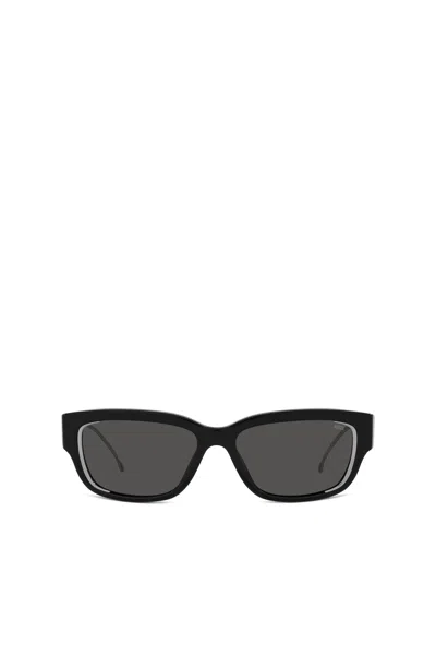 Diesel Occhiale Da Sole Dal Modello Essenziale In Black