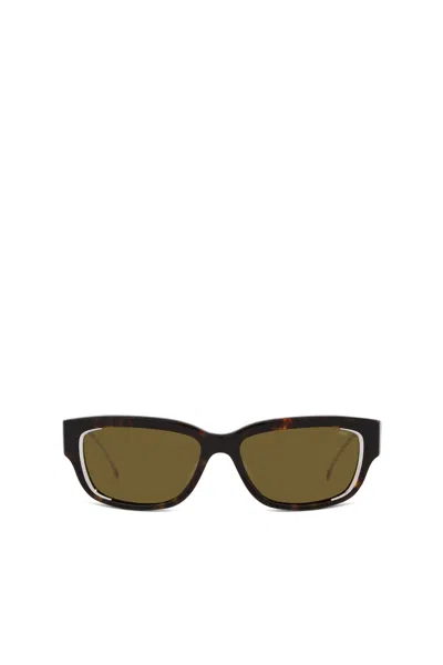 Diesel Occhiale Da Sole Dal Modello Essenziale In Brown