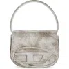 Diesel Glitter Fabric Shoulder Bag In Military/green