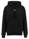 Diesel Hooded Knitwear With Drawstring And Ribbed Cuffs In Black