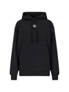 Diesel Hooded Knitwear With Drawstring And Ribbed Cuffs In Black