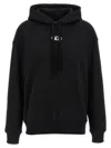 Diesel Hooded Knitwear With Drawstring And Ribbed Cuffs In Black