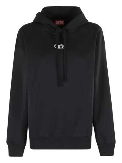 Diesel `f-buxt-hood-od` Hoodie In Black