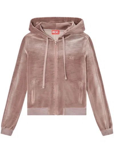 Diesel F-ely-q1 Hoodie In 33l Pink