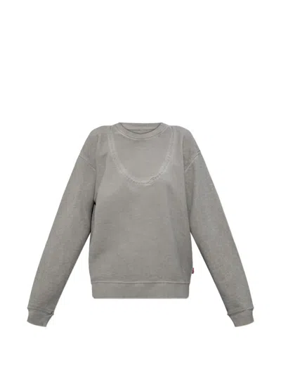 Diesel F-normy Sweatshirt In Gray