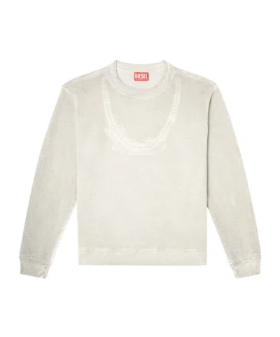 Diesel F-normy Sweatshirt In White