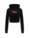Diesel 'slimmy Hood' Sweatshirt In Black