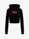 Diesel 'slimmy Hood' Sweatshirt In Black
