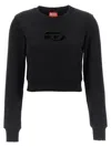 Diesel Cropped Sweatshirt With Distinctive Logo Detail