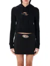 Diesel Black F-slimmy-hood-od Sweatshirt In Black