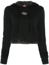 Diesel Logo Hoodie In Black