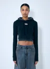 Diesel F-slimmy-hood-p5 Hoodie In Black