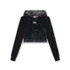 Diesel F-slimmy-hood-p5 Hoodie In 900