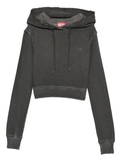 Diesel `f-slimmy-hood-s3` Hooded Sweater In Gray