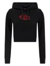 Diesel 'slimmy Hood' Sweatshirt In Black