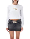 Diesel F-slimmy-od Crewneck Cropped Sweatshirt