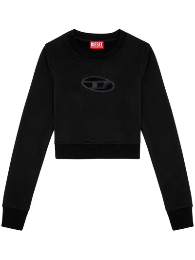 Diesel F-slimmy-od Sweatshirt In Black