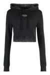 Diesel Logo Hoodie In Black