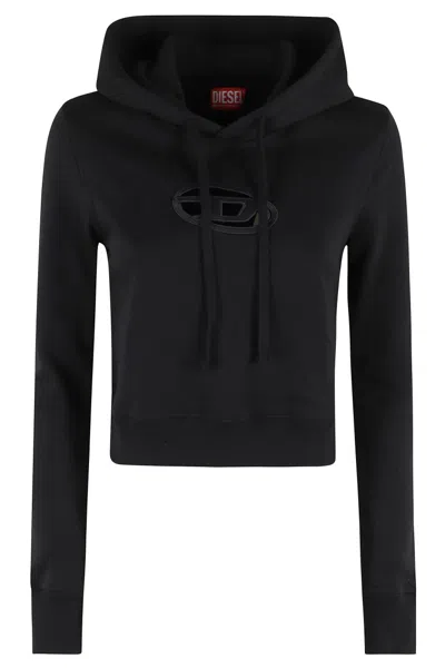 Diesel Hoodie With Logo In Black