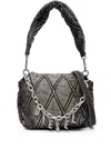 Diesel Fabric And Metal Stylish Bag