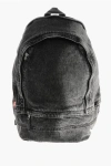 Diesel Faded Effect Denim Rave Backpack In Gray
