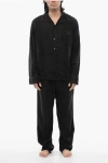 Diesel Faded Effect Solid Color Umset-loomy Long Pyjamas Set With C