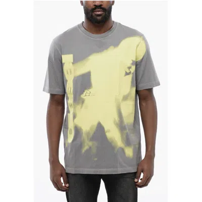 Diesel Faded Effect T-just-n13 Crewneck T-shirt In Gray