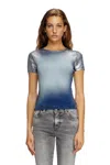 Diesel T-ele-long-q1 T-shirt In Blue
