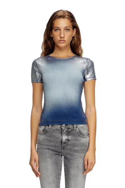 DIESEL FADED METALLIC T-SHIRT