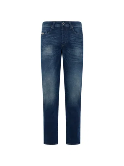 Diesel Faded Slim-fit Jeans In Blue