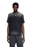 Diesel T-adjust Cotton T-shirt In Black