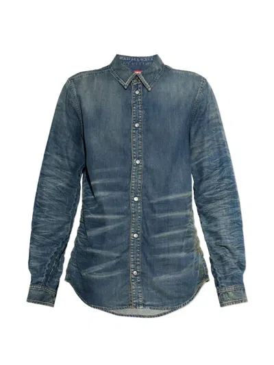 Diesel Faded Whiskered Shirt In Multi