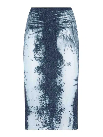 DIESEL FALDA SEMILARGA - AZUL