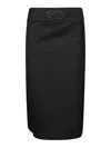 Diesel O-seus High Waist Long Pencil Skirt