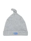 Diesel Famous-nb Knitted Hat In Grey