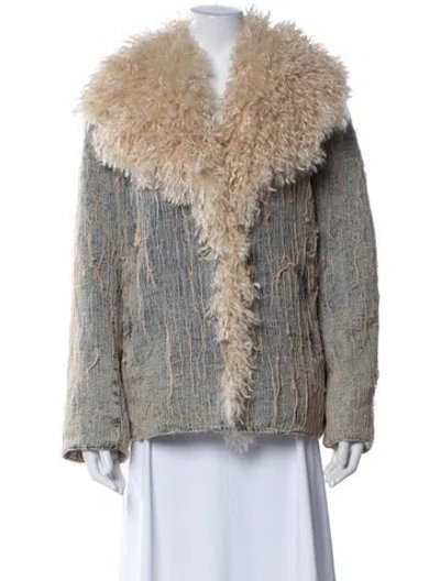Pre-owned Diesel Faux Fur Jacket In Multi
