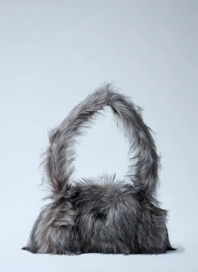 Diesel Faux Fur Play Handbag In Brown