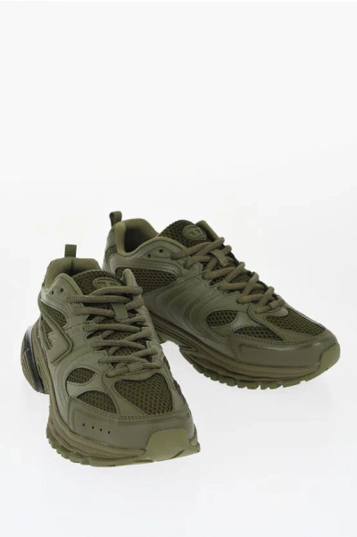 Diesel Faux Leather And Mesh S-serendipity Pro-x1 Low Top Sneakers