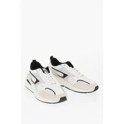 Diesel Faux Leather And Mesh S-serendipity Sport Low Top Sneakers