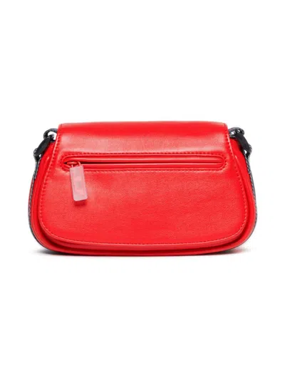 Diesel Kids' Faux-leather Crossbody Bag In Red