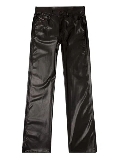 DIESEL FAXU LEATHER TROUSERS