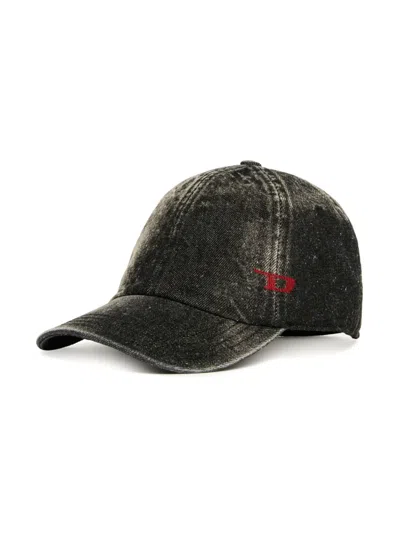 Diesel Kids' Fclupus Cap In Black