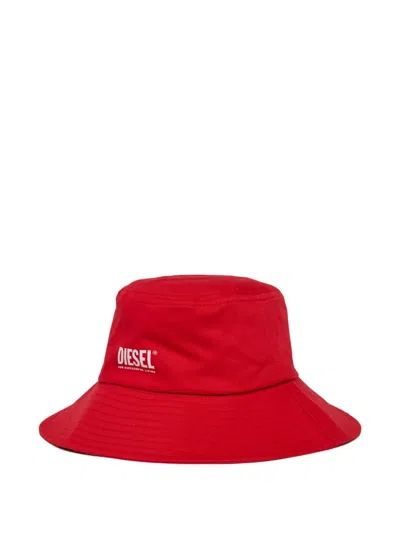 Diesel Kids' Fcurty Logo Hat In Gold